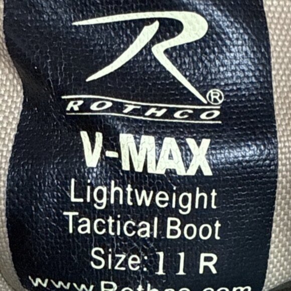 Rothco Desert Sand Lightweight Tactical High Boots Men 11 Military V-Max Leather - Picture 8 of 16